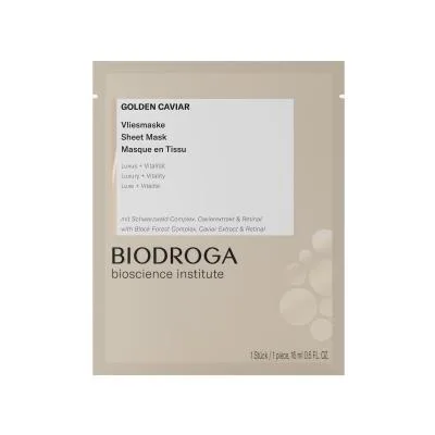 Biodroga Golden Caviar lokšņu maska ar kaviāra ekstraktu 16 ml N1