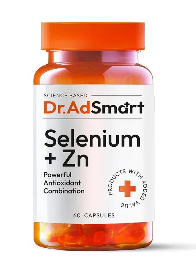 Dr. Ad Smart Selenium + ZN kapsulas, 60 gb.