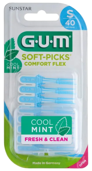 Gum Soft-Pick Comfort Flex, small mint zobstarpu birstīte, 40 gab.