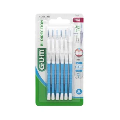 Gum Bi-Direction starpzobu birstītes 0,9 mm N6