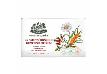 ZĀĻU TĒJA HERBITUM SMILTSĒRKŠĶU UN KUMELĪŠU 20X2G