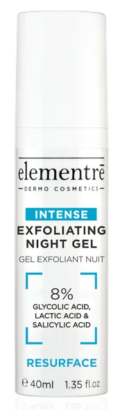 Elementre Intense Night Exfoliating želeja sejai, 40 ml