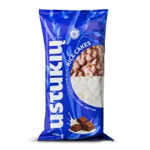RĪSU GALETES USTUKIU AR PIENA ŠOKOLĀDES GARŠU 100G