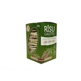 GALETES RĪSU AR KAŅEPĒM UN JŪRAS SĀLI 100G