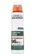 L`OREAL PARIS MEN EXPERT CLINICAL ULTRA 96H IZSMIDZINĀMS ANTIPERSPIRANTS, 150ML