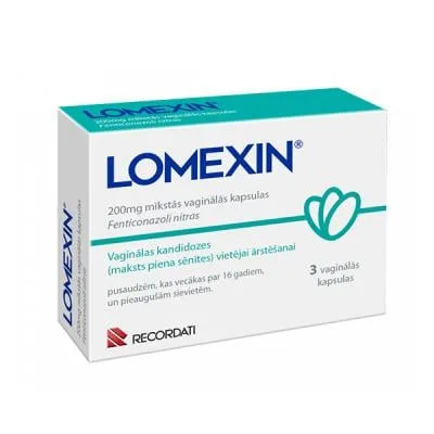 Lomexin 200 mg vaginālās kapsulas N3
