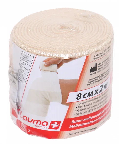 Lauma Medical 8 cm X 2 m elastīga medicīniskā saite, 1 gab.