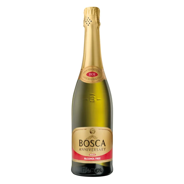 DZIRKSTOŠAIS VĪNS BOSCA ANNIVERSARY GOLD 0,75L BEZALKOHOLISKAIS