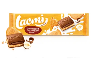 PIENA ŠOKOLĀDE AR RIEKSTU CEPUMU PILDĪJUMU LACMI 265G
