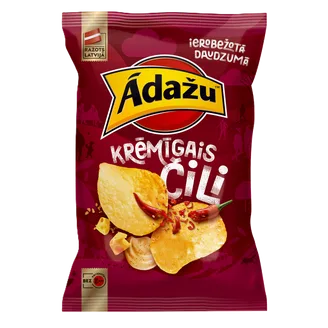 ČIPSI ĀDAŽU KRĒMĪGAIS ČILI 130G