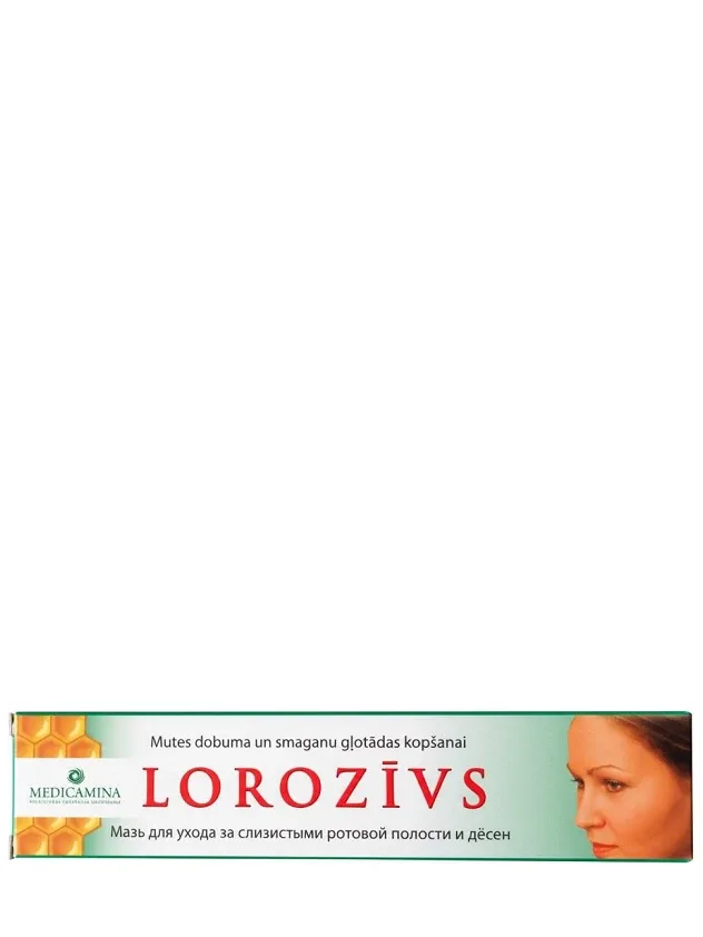 Lorozīvs ziede mutes dobuma un smaganu kopšanai, 20 g