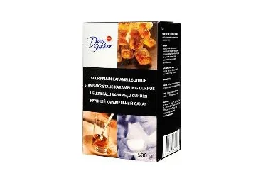 LIELKRISTĀLU KARAMELIZĒTS CUKURS DAN SUKKER 500G