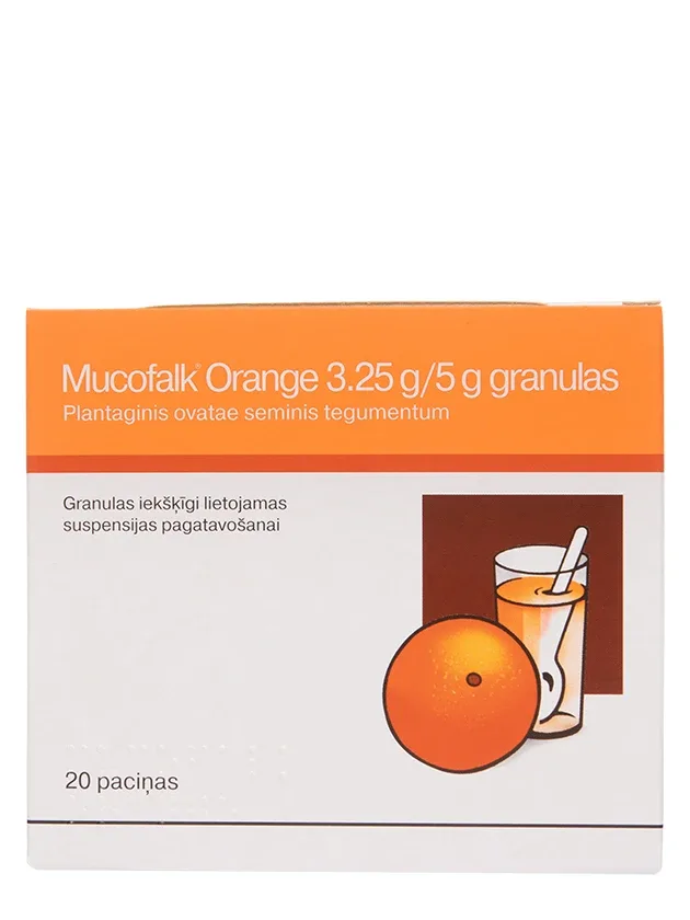 Mucofalk Orange apelsīnu granulas, 20 paciņas