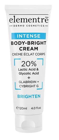 Elementre 20% lactic & glycolic acid ķermeņa krēms, 120 ml