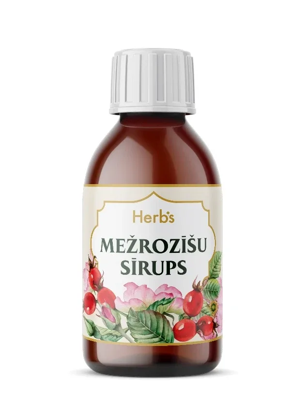 Mežrozīšu sīrups šķīdums iekšķīgai lietošanai, 165 ml