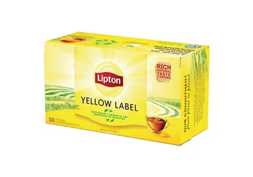 MELNĀ TĒJA LIPTON YELLOW LABEL 50X2G