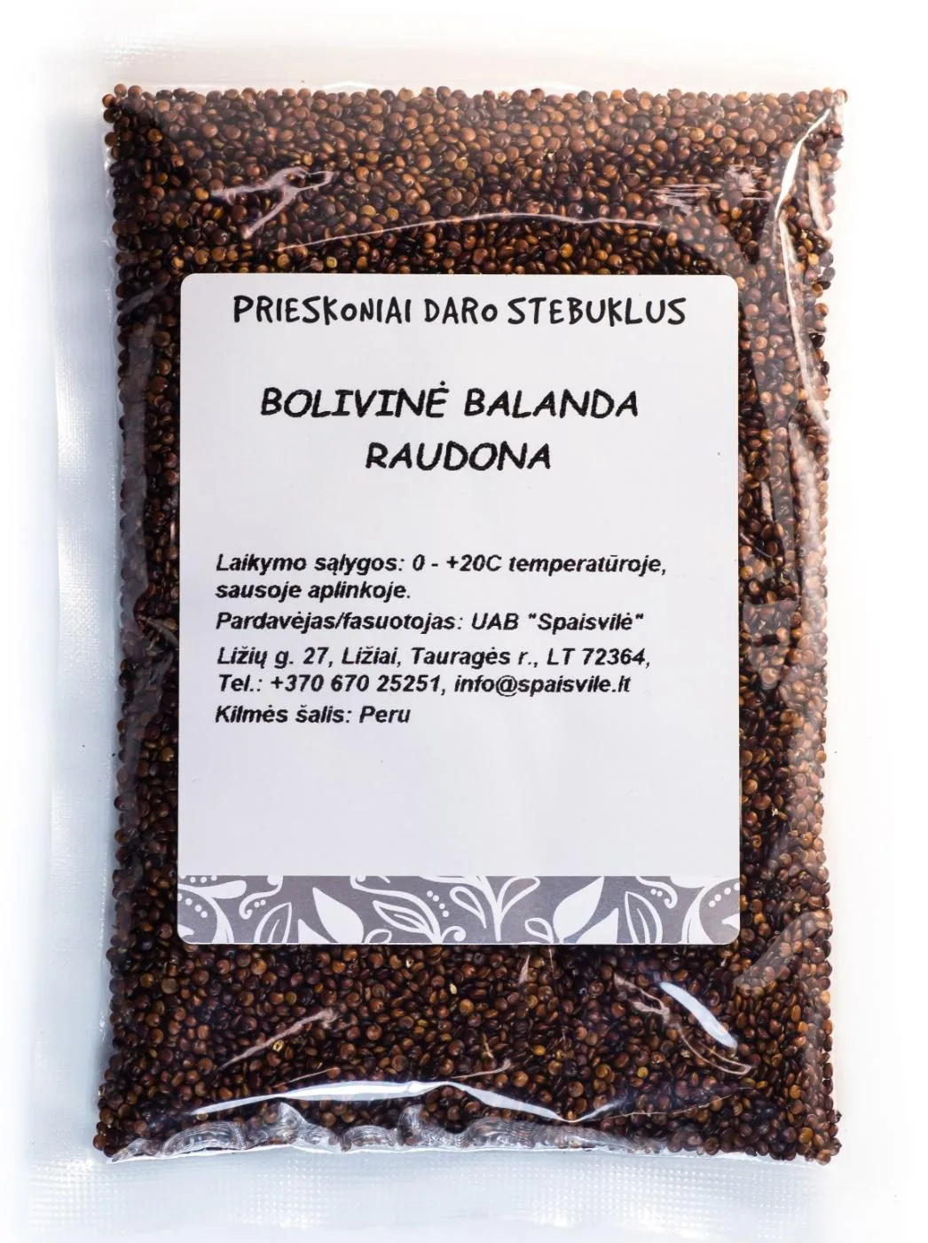 SARKANĀS KVINOJAS SĒKLAS, 1KG