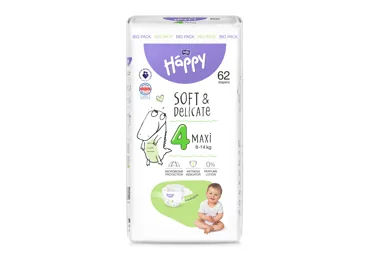 AUTIŅBIKSĪTES HAPPY MAXI S4 8-14KG 62GAB