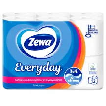 TUALETES PAPĪRS ZEWA EVERYDAY 12 RUĻĻI