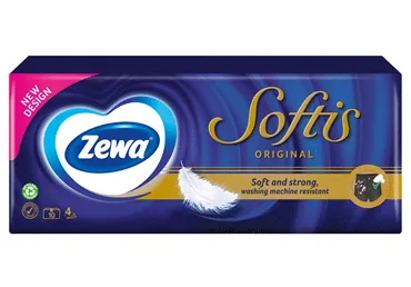 KABATLAKATIŅI ZEWA SOFTIS ORIGINAL 4KĀRTAS 10X9GAB.