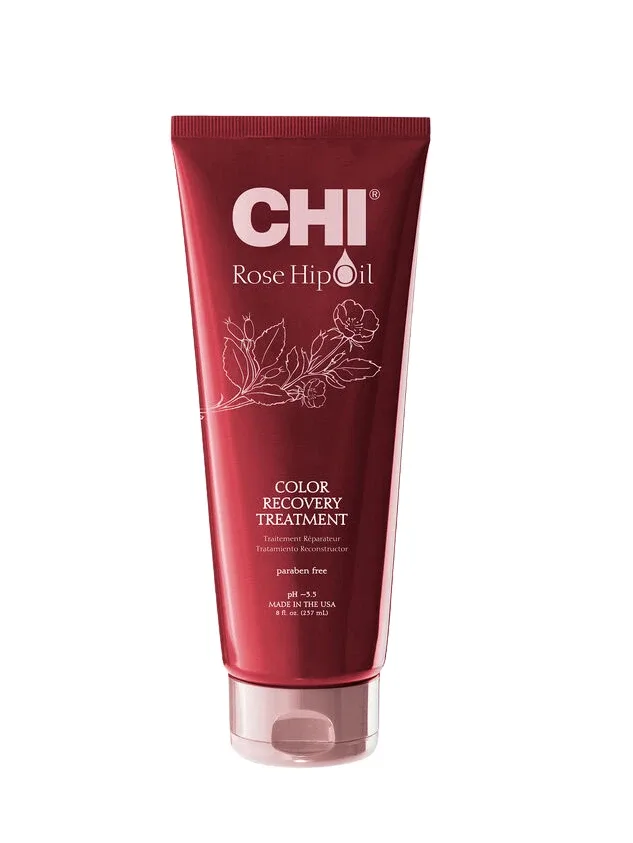 Chi Rose Hip Oil color recovery treatment atjaunojoša maska, 237 ml