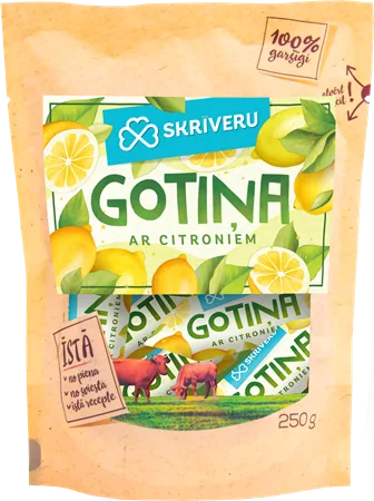 SKRĪVERU GOTIŅA AR CITRONIEM 250G