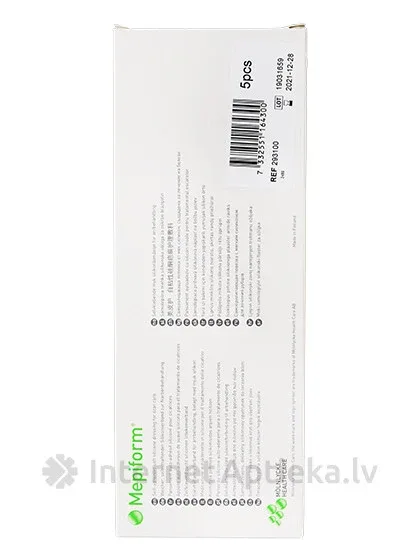 Mepiform plāksteris 4 x 30 cm, 5 gb.