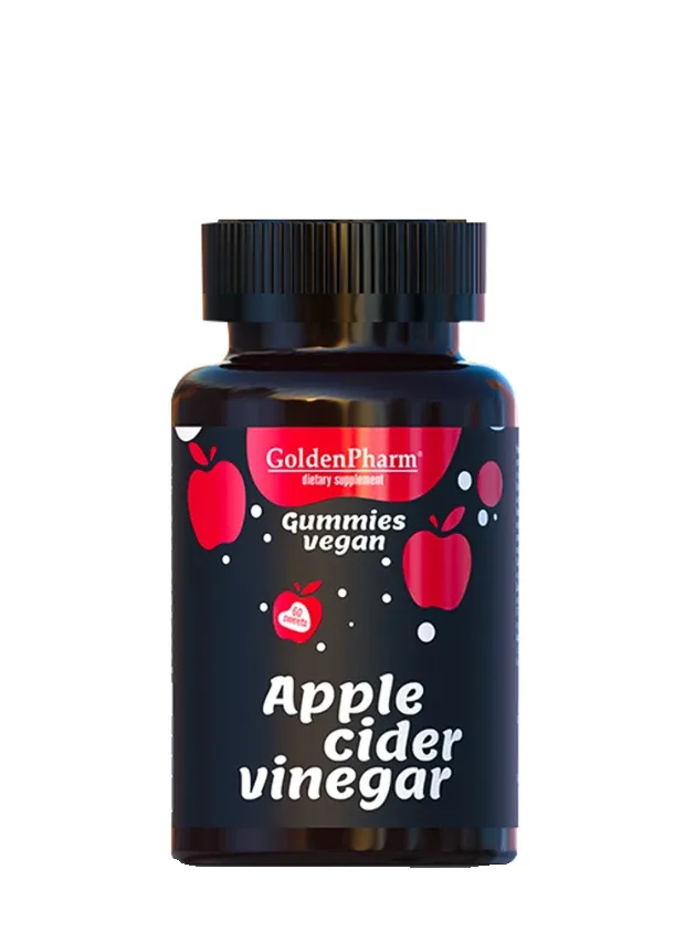Apple cider vinegar želejkonfektes, 60 gb.