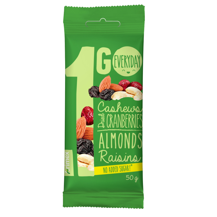 ŽĀVĒTU OGU UN RIEKSTU MAISĪJUMS ARIMEX 1 GO 50G