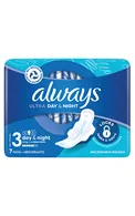 ALWAYS ULTRA DAY&NIGHT HIGIĒNISKĀS PAKETES, 10GAB.