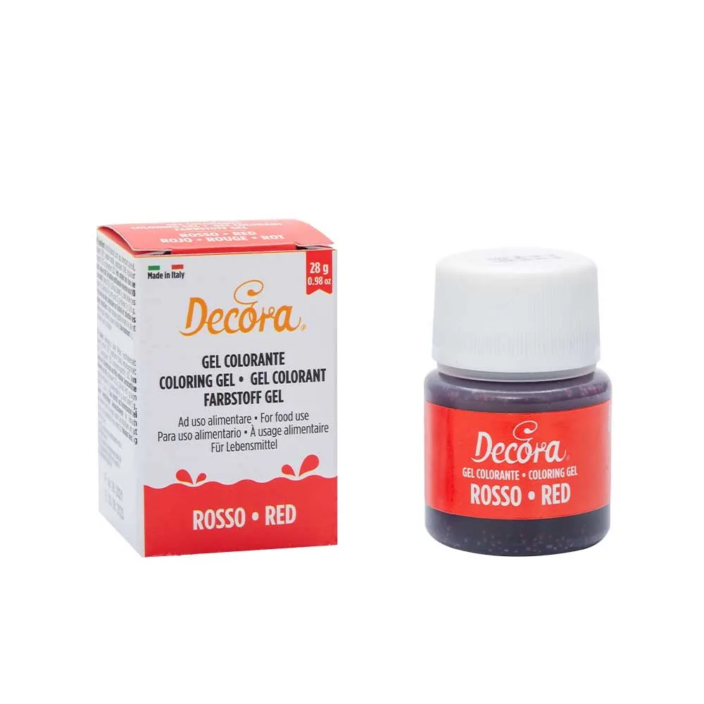 PĀRTIKAS KRĀSVIELA SARKANA DECORA, 28G