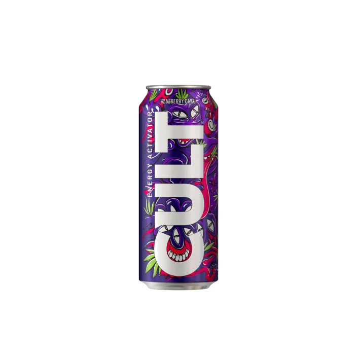 ENERĢIJAS DZĒRIENS CULT BLUEBERRY CAKE 0,5L