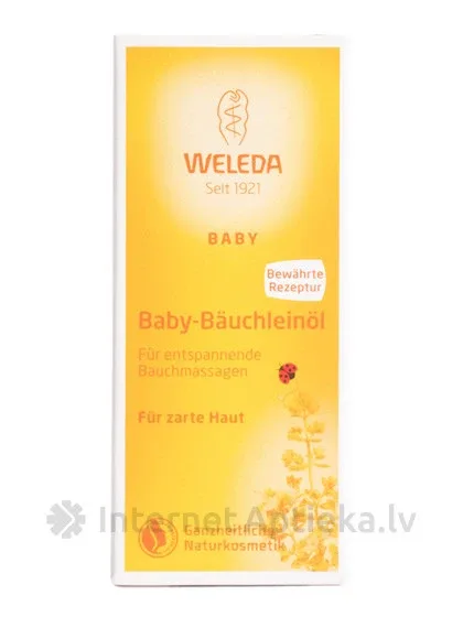 Weleda Baby eļļa zīdaiņu vēderiņu masāžai, 50 ml