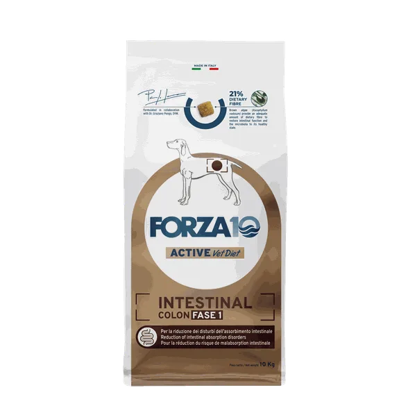 FORZA10 Active Vetdiet Intestinal colon fase 1, suņiem sausā barība, 10 kg