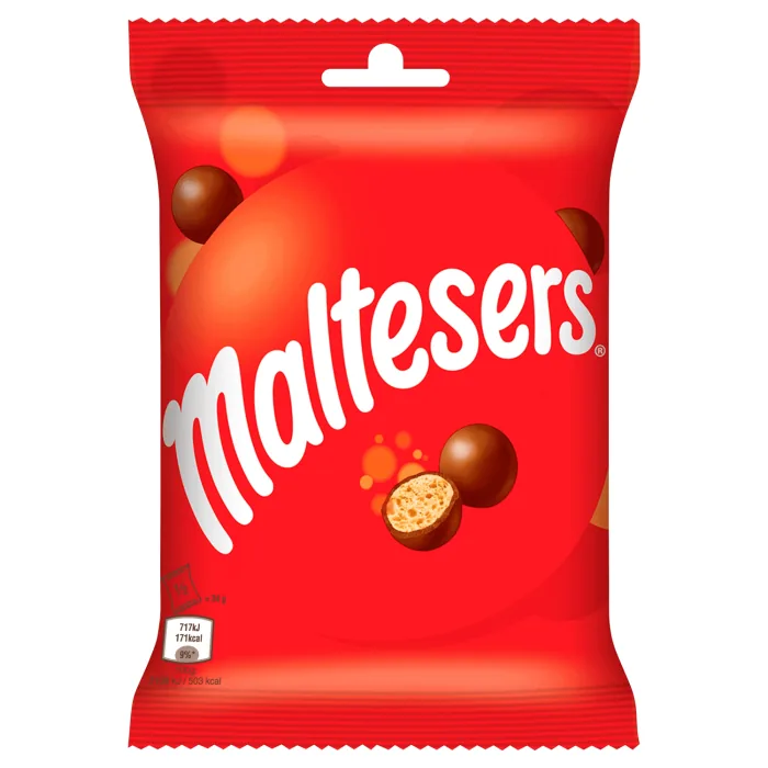 ŠOKOLĀDES KONFEKTES MALTESERS AR KRAUKŠĶĪGU PILDĪJUMU 68G
