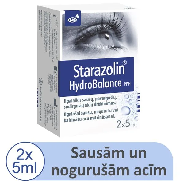 Starazolin Hydrobalance 5 ml acu pilieni, 2 gab.