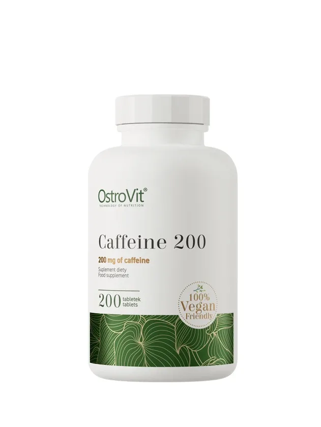 Ostrovit Caffeine 200 mg vege tabletes, 200 gb.