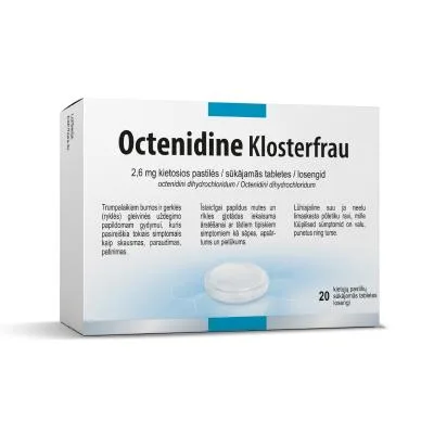 Octenidine Klosterfrau 2,6 mg sūkājamās tabletes N20