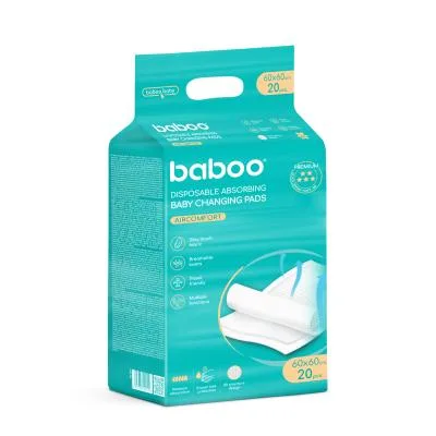 Baboo Aircomfort Vienreizlietojamie pārtinamie paliktņi 60 x 60 cm N20