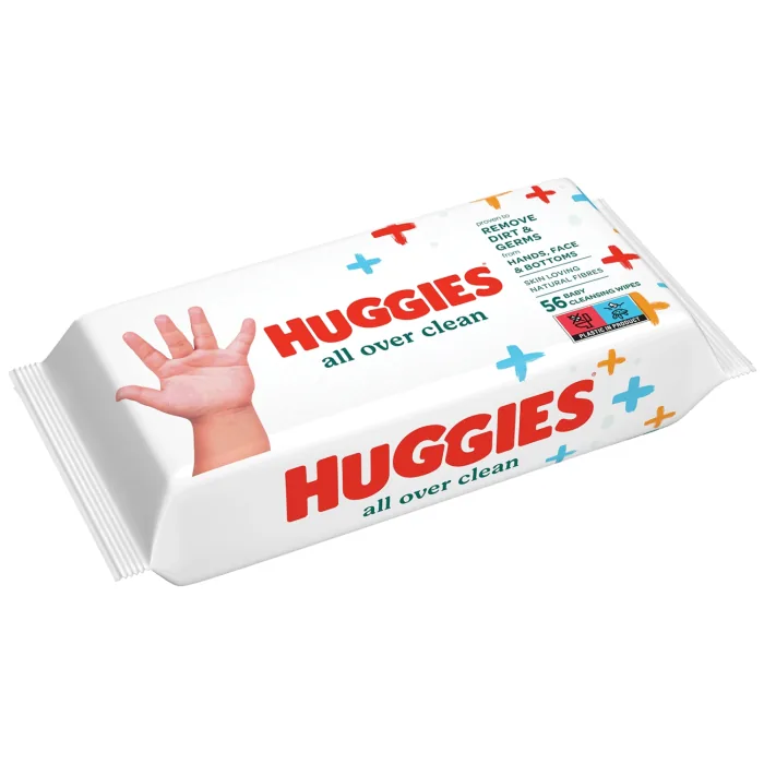 MITRĀS SALVETES HUGGIES ALL OVER CLEAN UNIVERS, 56GB