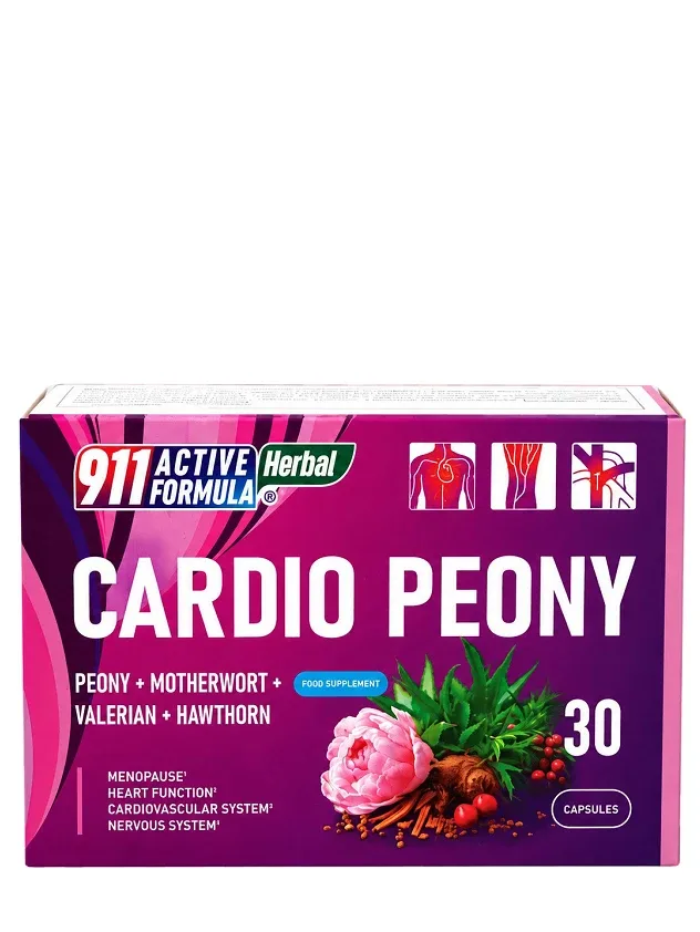 911 Active Formula Cardio peony sirds kapsulas, 30 gb.