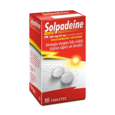 Solpadeine PK 500 mg/65 mg putojošās tabletes N16