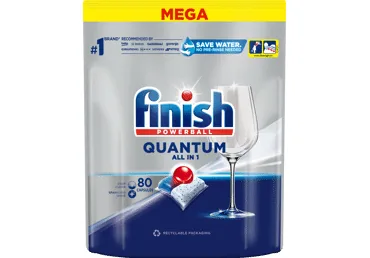 TRAUKU MAZGĀJAMĀS MAŠĪNAS KAPSULAS FINISH POWER QUANTUM ALLIN1 80GB.