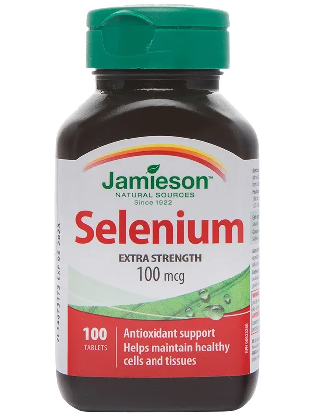 Jamieson Selenium selēns 100 MCG, 100 tabletes