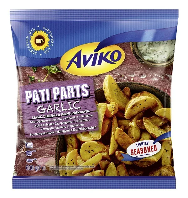 SALDĒTAS KARTUPEĻU DAIVIŅAS PATI PARTS AR ĶIPLOKIEM AVIKO 600G