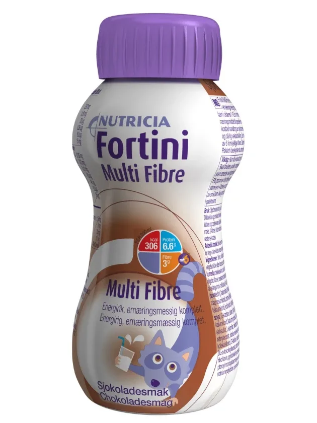 Nutricia Fortini Multi Fibre ar šokolādes garšu, 200 ml