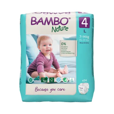 Bambo Nature autiņbiksītes 4.izmērs 7-14 kg N24