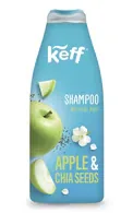 KEFF APPLE & CHIA SEEDS ŠAMPŪNS NORMĀLIEM MATIEM, 500ML