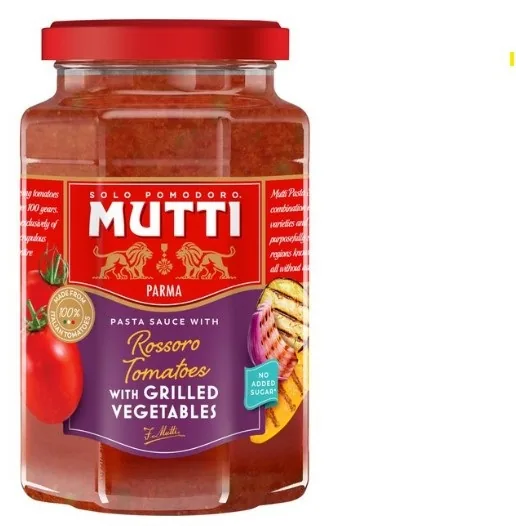 Mērce pastai mutti, ar grilētiem dārzeņiem, 400 g