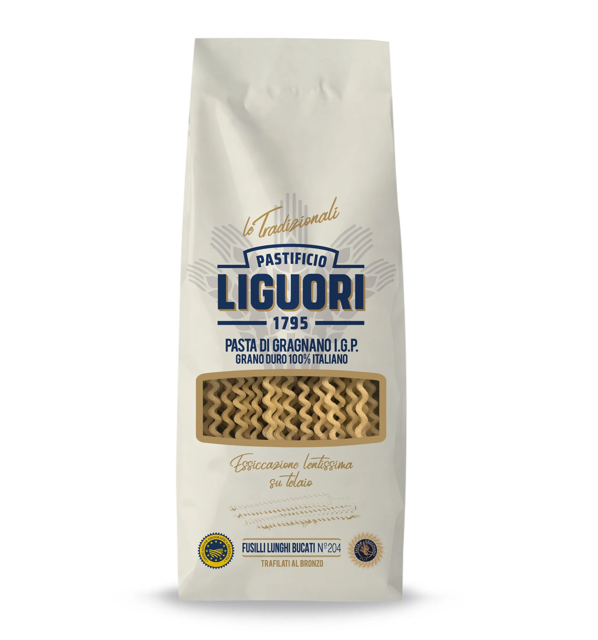 MAKARONI LIGUORI, FUSILLI LUNGHI BUCATI, NR.204, 500G